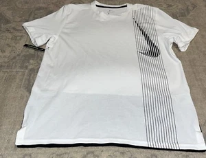Neu Nike Herren Gr. Large Dri-FIT weiß/schwarz Training T-Shirt Kurzarm - Bild 1 von 5