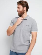 Mens All Season Tops - Grey Polo Shirt / Tshirt - Cotton - Smart Casual | RIVERS