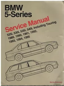 BMW E34 525i 530i 535i 540i SALOON ESTATE 1989-95 COMPREHENSIVE WORKSHOP MANUAL - Picture 1 of 1