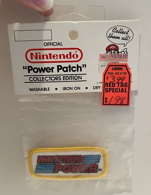 VINTAGE Nintendo Power Patch 1988, Collectors Edition, Mario SEALED - Image 1 of 4