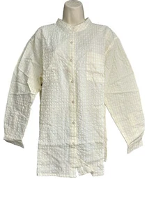D & Co. Denim & Company Button Up Shirt Womens Size L Pastel Yellow Long Sleeve - Picture 1 of 8