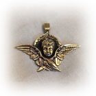 Angel brass necklace pendant,angel brass charm,ukrainian Jewelry,Angel jewelry