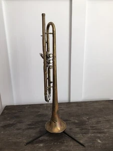 Vintage 1931 C.G. Conn 58B Pea Shooter Trumpet S W Elkhart Indiana - Picture 1 of 12