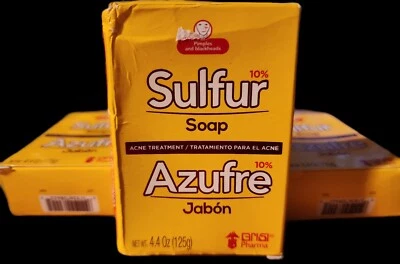 Grisi серное мыло для лица / Jabon de Azufre, лечение акне ланолином. 4,4 унц - Изображение 1 из 2