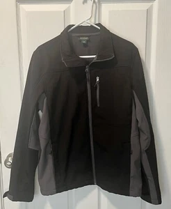 Outdoor Life Full Zip Black and Grey Fleece Lined Jacket Size Medium - Picture 1 of 6