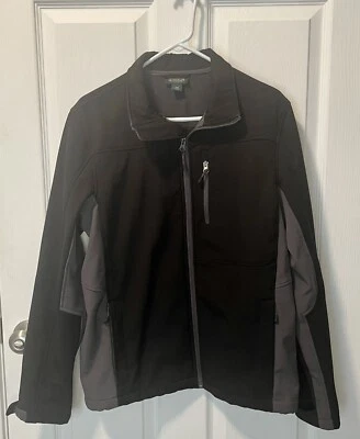 Outdoor Life Full Zip Black and Grey Fleece Lined Jacket Size Medium - Image 1 of 4