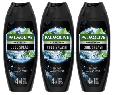 3 PALMOLIVE мужчин интенсивный классный всплеск морской соли и мяты 4 в 1 гель для душа 500 мл - Изображение 1 из 3