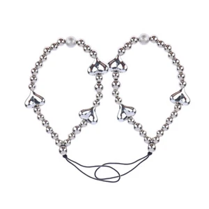 1Pc Silver Color Heart Phone Charms Plastic Love Beaded Rope For Phone Lanyard - Zdjęcie 1 z 12