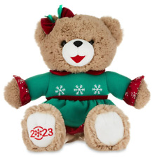 Holiday Time 15 inch Snowflake Teddy Bear 2022, Snowflake Green