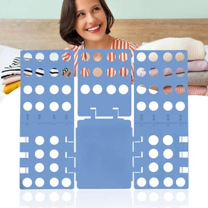 Clothes Folder Organiser T Shirt Laundry Fold T-Shirt Adult Clothing Blue Board - Picture 1 of 12