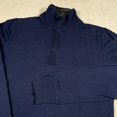 Suéter The North Face Hombre Pequeño Azul Cuarto Cremallera De Colección Exterior Caminata Vellón Foto 1 de 4