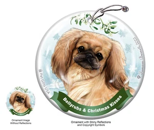 Adorno de pekingo y besos - cervatillo sable pekinés - Imagen 1 de 1