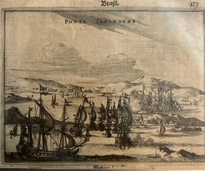 Brasile, "Ponta Tamandere"Sud America, Montanus, Arnoldus 1671 - Picture 1 of 4