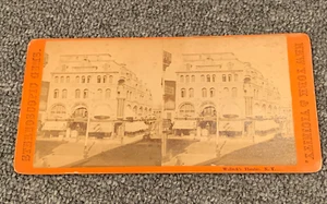 Wallack's Theatre New York City Stereoscopic Photo HK Rutan Vtg NYC - Picture 1 of 4