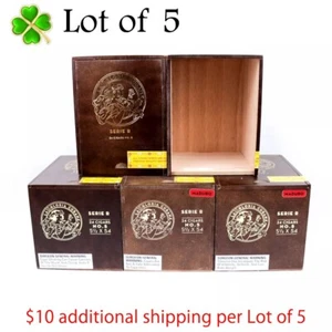 Lot of 5 La Gloria Cubana No. 5 Serie R Empty Wood Cigar Box 6" x 4.5" x 4.75" - Picture 1 of 12