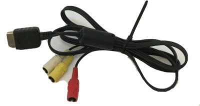 AV Composite RCA Cable For PS1,2,3 Plus Extra RCA Composite Video Audio Cable - Image 1 of 4