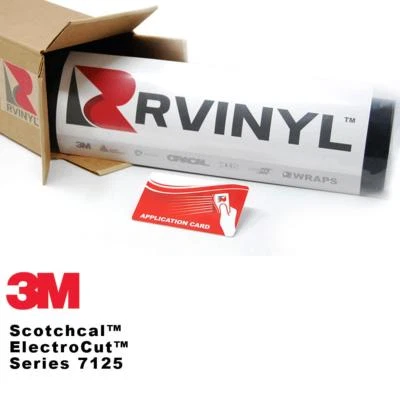 Placa de filme 3M 7125 Scotchcal branca 10 vinil artesanato hobby decalque folha rolo - Imagem 1 de 4