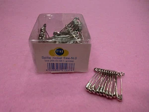 SPILLE DI SICUREZZA ECONOMICHE NICKEL FREE 144 PEZZI N°0 LUNGHEZZA cm 2,8 - Picture 1 of 1