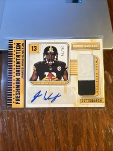 Camiseta James Washington 2018 Rookie and Stars Freshman Orientation Auto RC/25 - Imagen 1 de 6