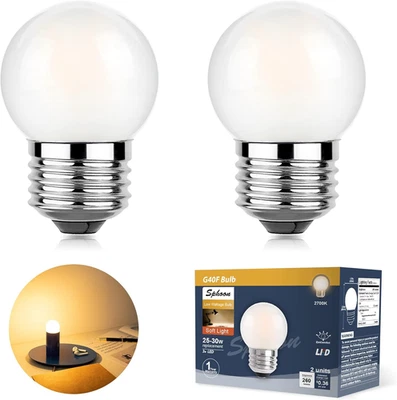 G40 Led Low Wattage Bulb 3W Equivalent 25 Watt Light Bulbs, Standard E26 Small P - Image 1 of 4