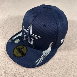 Casquette de football Dallas Cowboys New Era 59FIFTY homme ajustée 7 1/4 NFL neuve avec étiquette - Photo 1/5