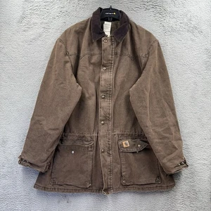 Vintage Carhartt Jacke Herren XL Rancher Chore Barn Coat Decke gefüttert C52 CHT - Bild 1 von 7