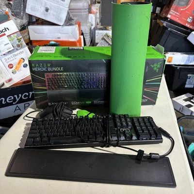 Razer Heroic Bundle Blackwidow V3 Gaming Keyboard & Deathadder Pro Mouse & Mat - Image 1 of 4