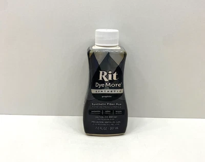 NEW Rit Dye More Synthetic Graphite Synthetic Fiber Dye 7 oz. - Image 1 of 4