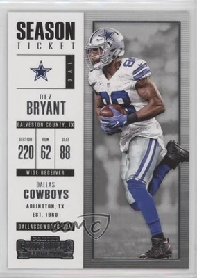 2017 Panini Contenders Season Ticket Dez Bryant #78 - Image 1 of 2
