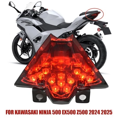 For Kawasaki Ninja 500 EX500 Z500 2024 2025 LED Lamp-Tail Position Brake Light - image 1 of 4
