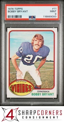 1976 TOPPS #11 BOBBY BRYANT VIKINGS PSA 9 - Image 1 of 2