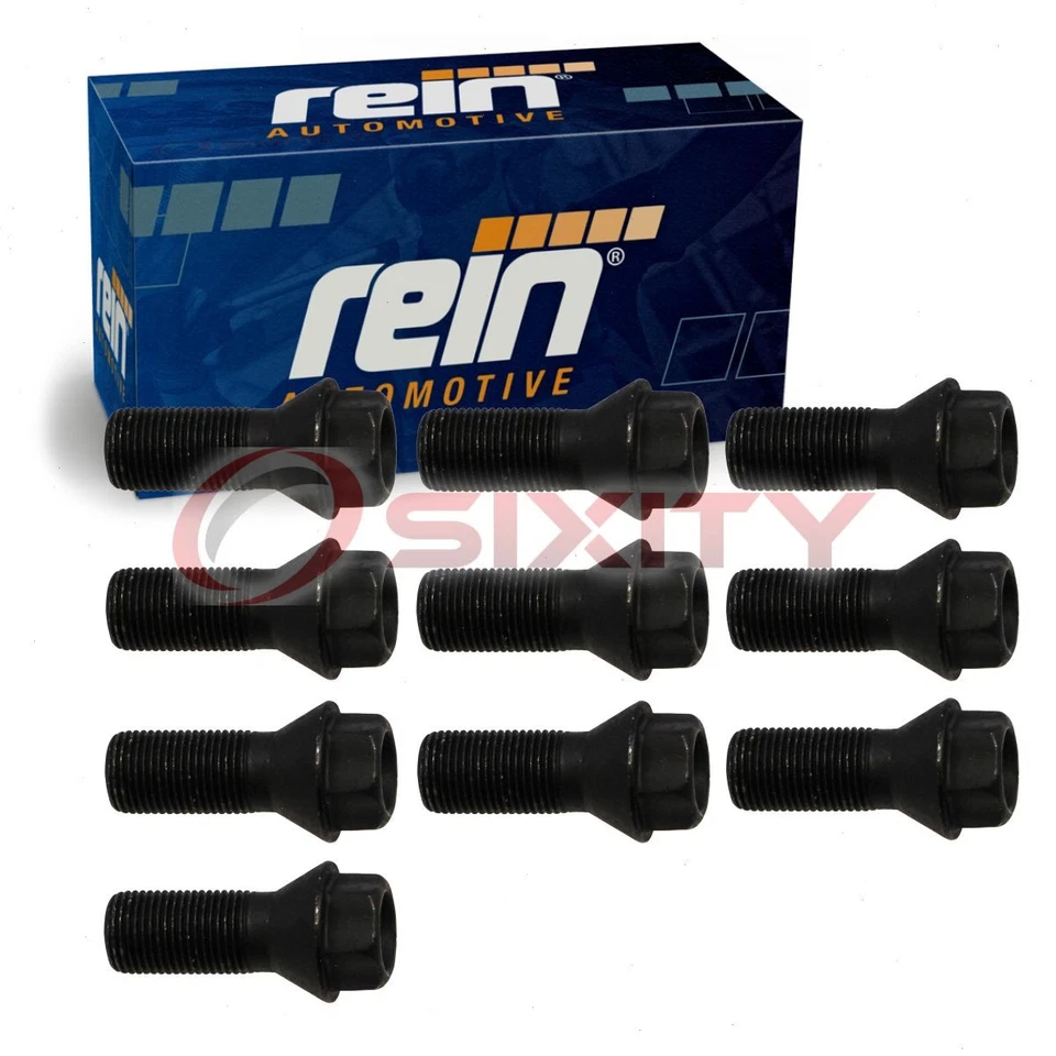 10 件 Rein 后轮凸耳螺栓适用于 2018 - 2023 宝马 530e xDrive 2.0L L4 轮胎 er — 第 1/4 张图片