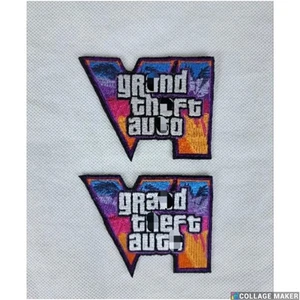 Rock-Star Games GTA "IV" Logo Grand Theft's Auto 3.5in Patch Iron-on Patch - Picture 1 of 8