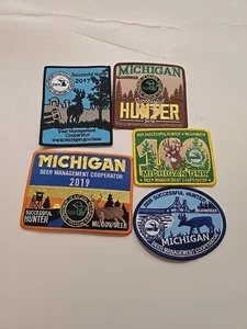 5 X PARCHES MICHIGAN EXITOSOS CAZADOR DE CIERVOS - MICHIGAN CIERVO-TURQUÍA-ALCE-OSO - Imagen 1 de 6