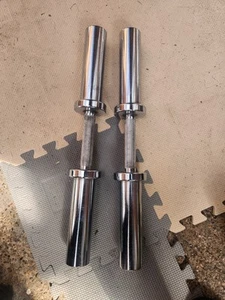 Olympic Dumbbells Pair Chrome - Picture 1 of 4