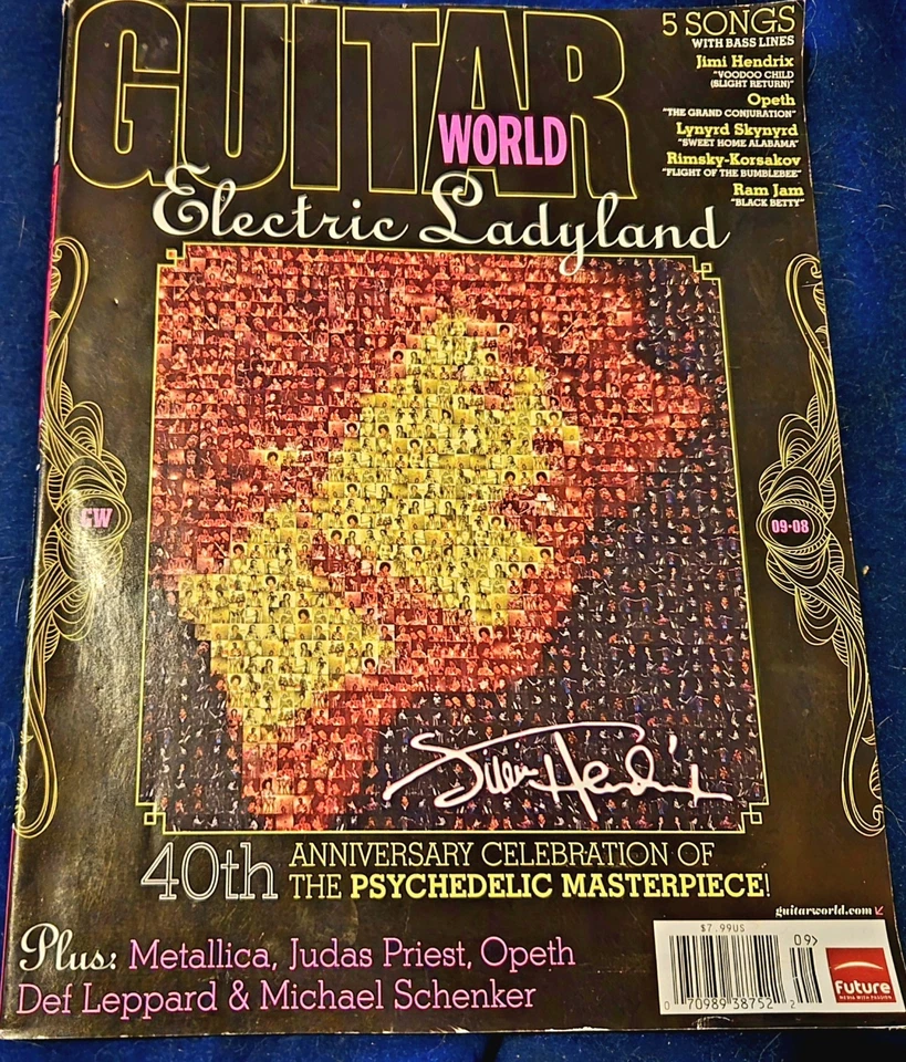 Guitar World - Electric Ladylady Jimi Hendrix 40tth Psychedelic Masterpiece Foto 1 de 4