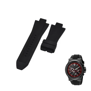 MK8453 29mm Black Rubber Watch Strap For Michael Kors - Picture 1 of 7