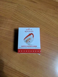 "Bebida favorita de Santa" sello recuerdo adorno miniatura 2015 - Imagen 1 de 6