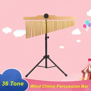 36 Tone Golden Bar Wind Chimes Musical Percussion Instruments With Tripod Stand - Picture 1 of 12