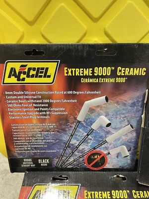 Accel 9000C Extreme 9000 Ceramic Boot Spark  Wire Set - Image 1 of 4