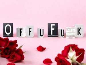 Novelty Gift Off You F*ck Cups, Notepad & Candle, Design Letters NEW £173 RRP - Picture 1 of 24