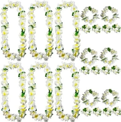 Conjunto de 24 accesorios de disfraz hawaiano para mujer Luau traje de fiesta boda favor Foto 1 de 3