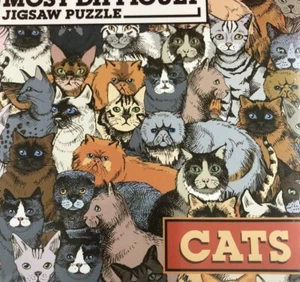 Rompecabezas Gatos Mundos Más Difícil Doble Cara Gatos Edición 500 Piezas - Imagen 1 de 4