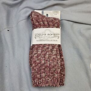 World's Softest Socks Weekend Collection Crew Length Abigail-600 NEW