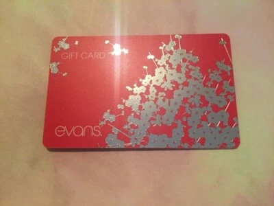 EVANS ( UK ) Silver Flowers, Collectible Gift Card ( $0 ) - Image 1 of 2