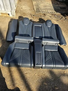 15-19 LEXUS RC F REAR SEAT SET COMPLETE UPPER AND LOWER CUSHION Black OEM - Picture 1 of 21