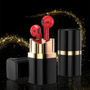 Fashion Individual Earphone Lipstick Bluetooth Earphone In-ear Noise Reduction - Picture 1 of 7