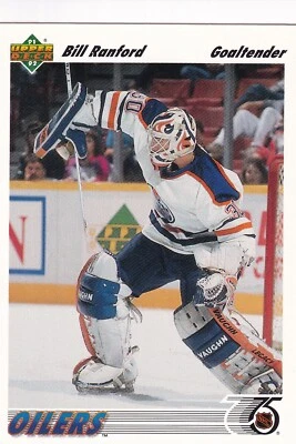 1991-92 Upper Deck #117 Bill Ranford- Edmonton Oilers + Yes 4 Free Mystery Cards - Image 1 of 2