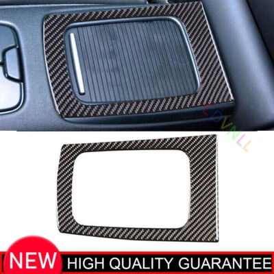 Cubierta de caja de almacenamiento de control central de fibra de carbono real para BMW M3 E90 08-2013 Foto 1 de 4