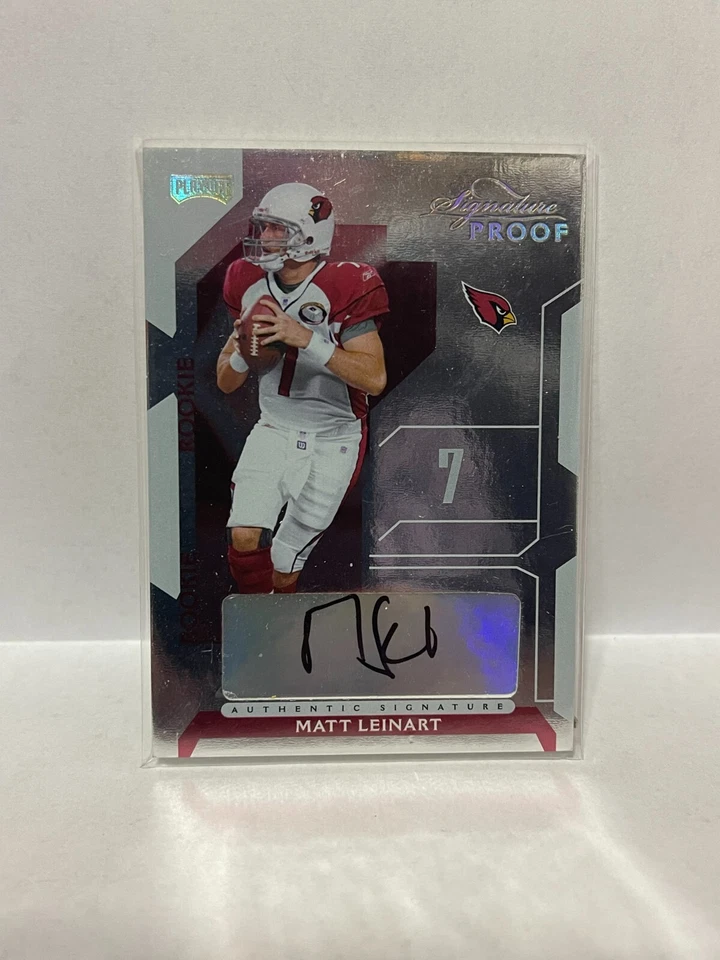 2006 Playoff NFL Playoffs Signature Proofs Gold Autograph #72 Matt Leinart #d/50 - Image 1 of 2